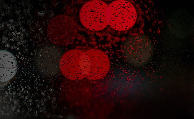 abstract image with multiple mastercard logos.