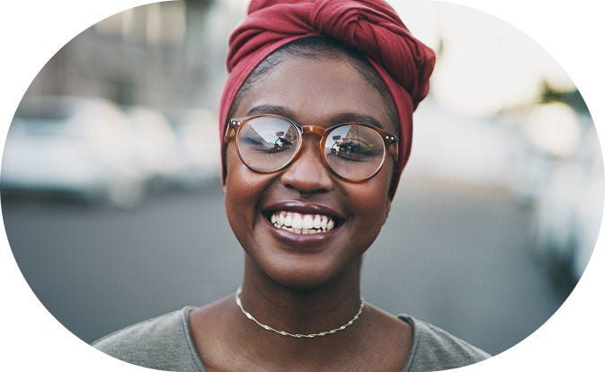 Happy woman.